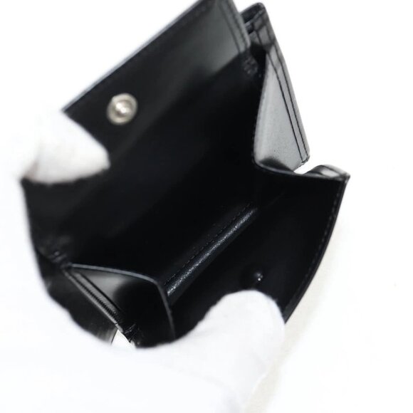 CARTIER Bifold Wallet Leather Black Auth am9307V - Picture 9 of 16